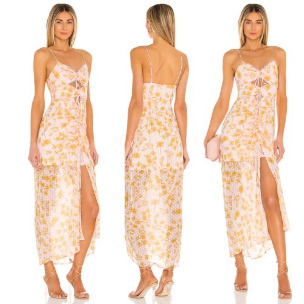 Significant Other Pineapple Palm Angelina Maxi Dress 39028